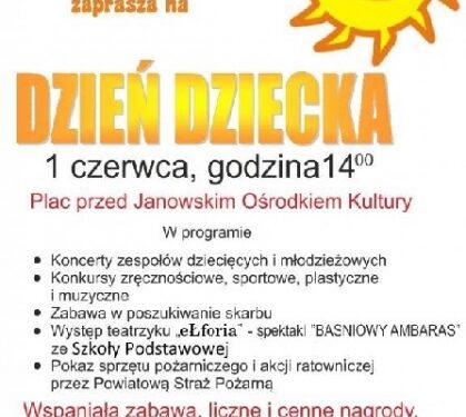 Janów Lubelski: Dzień Dziecka w plenerze.