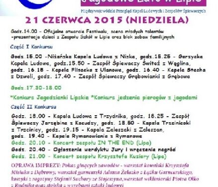 Lipa: W niedzielę Jagodowe Lato.