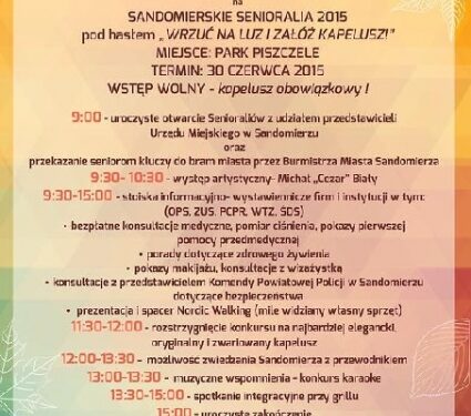 Sandomierz: Pierwsze Senioralia.