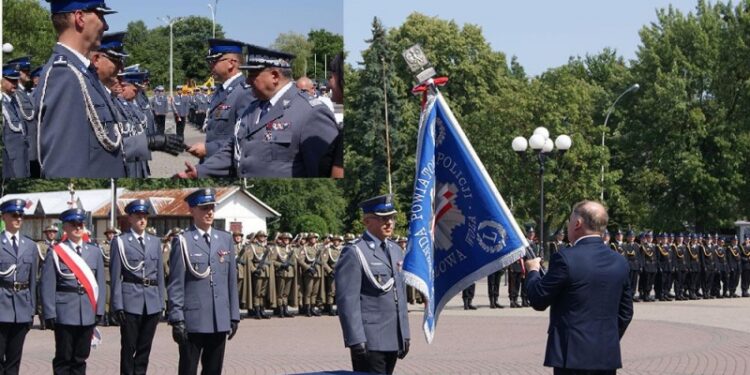 Stalowa Wola: Sztandar, awanse i odznaczenia na wojewódzkim Święcie Policji