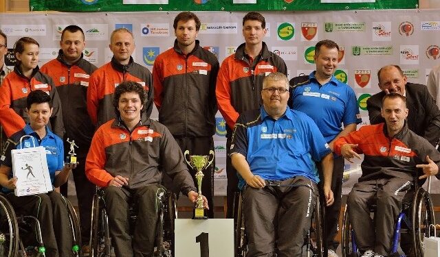 Tarnobrzeg.  IX Turniej Tenisa Stołowego Zawodników na Wózkach