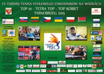 Tarnobrzeg.  IX Turniej Tenisa Stołowego Zawodników na Wózkach.