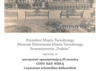 Tarnobrzeg. Uroczystość upamiętniająca 95 rocznicę Cudu nad Wisłą.