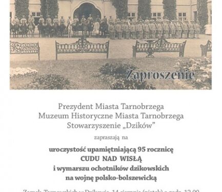 Tarnobrzeg. Uroczystość upamiętniająca 95 rocznicę Cudu nad Wisłą.
