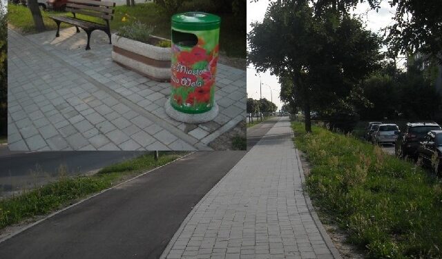 Stalowa Wola: Ukwiecone śmietniki i droga dla rowerów