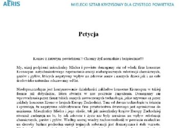 Mielec:  Rusza  akcja walki o czyste powietrze nad Mielcem.