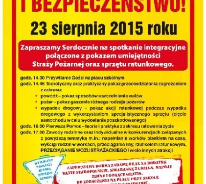 Zawierzbie:  'Integracja i bezpieczeństwo'.