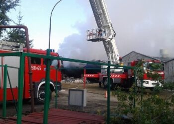 Chorzelów: Pożar w zakładzie zootechniki