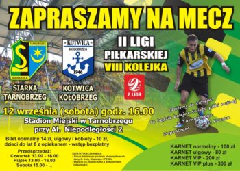 Tarnobrzeg. Mecz. Siarka Tarnobrzeg – Kotwica Kołobrzeg.