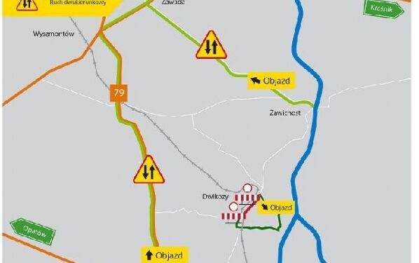 Dwikozy: Utrudnienia w ruchu