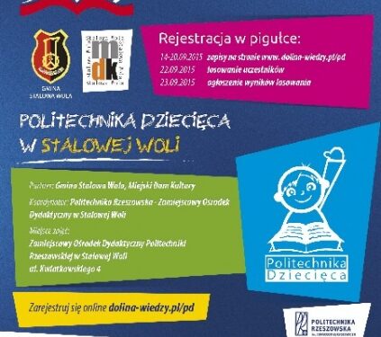 Stalowa Wola: Bezpłatne zajęcie w Politechnice Dziecięcej