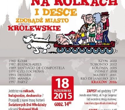 Stalowa Wola: Rajd na rolkach, hulajnogach i deskorolkach.