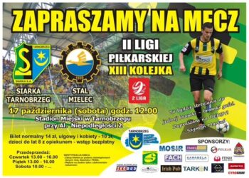 Tarnobrzeg: Siarka Tarnobrzeg zmierzy się ze Stalą Mielec.