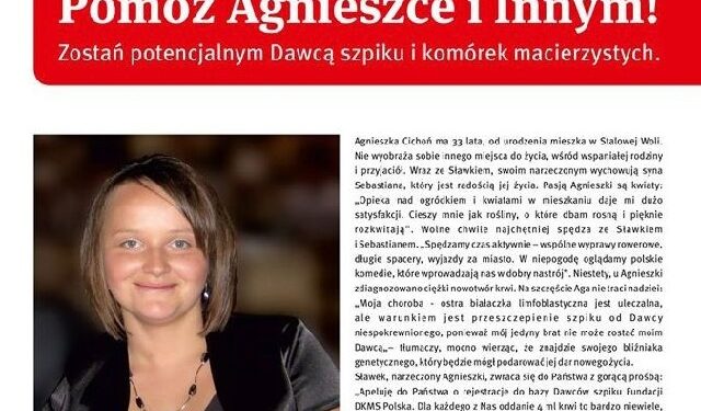 Zaleszany: Poszukają bliźniaka dla Agnieszki.