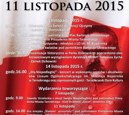 Tarnobrzeg. Obchody Narodowego Święta Niepodległości.