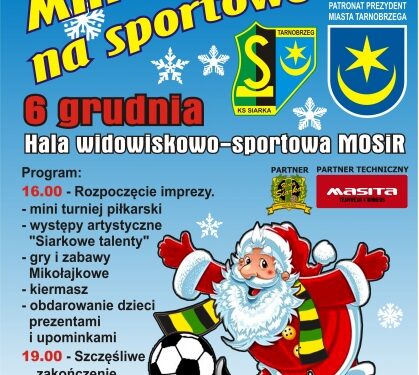 Tarnobrzeg. Zabawa Mikołajkowa na Sportowo.
