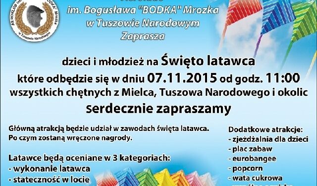 Mielec:  Święto latawca w Aeroklubie w Tuszowie Narodowym.
