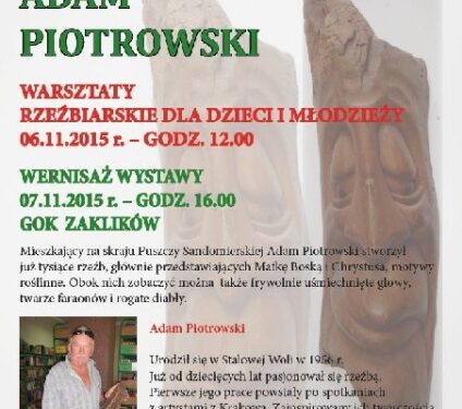 Zaklików: Warsztaty rzeźbiarskie i wystawa.