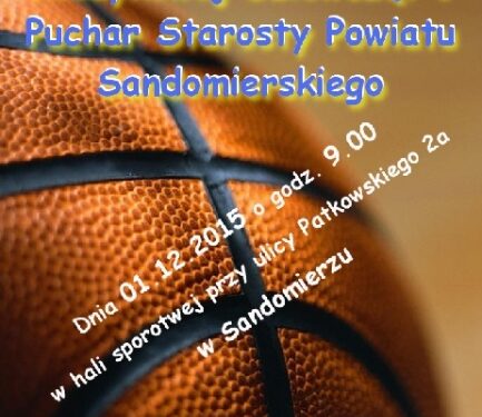 Sandomierz: MIĘDZYSZKOLNY TURNIEJ PIŁKI KOSZYOWEJ DZIEWCZĄT  O PUCHAR STAROSTY POWIATU SANDOMIERSKIEGO.