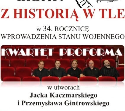 Tarnobrzeg. Koncert  w 34. rocznicę stanu wojennego.