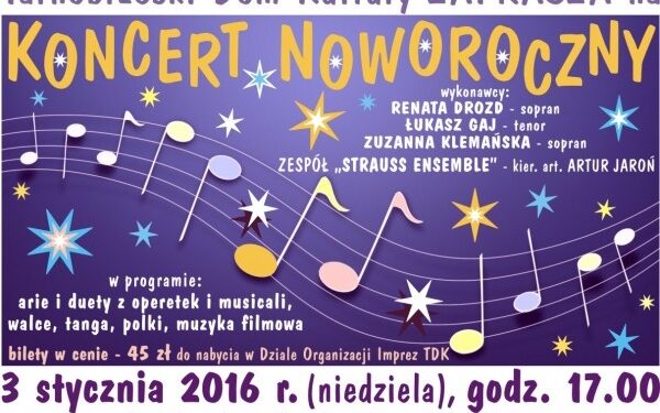 Tarnobrzeg. Koncert Noworoczny w TDK.