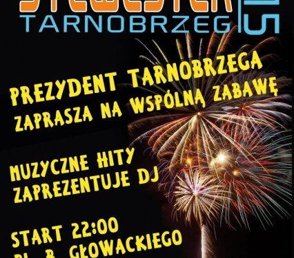 Tarnobrzeg.  Sylwester na Placu Bartosza Głowackiego.