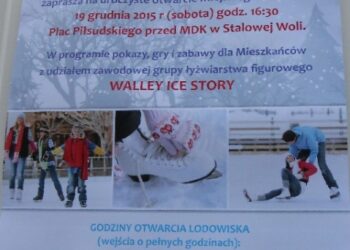 Stalowa Wola: Impreza z okazji otwarcia lodowiska w sobotę.