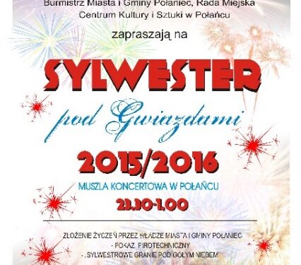 Połaniec: Sylwester w muszli koncertowej i w kinie