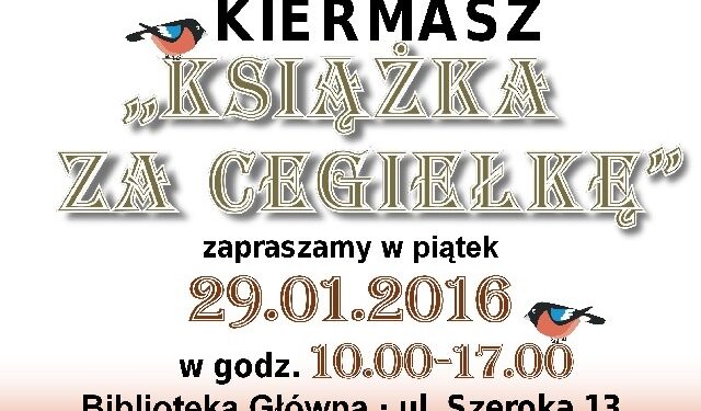 Tarnobrzeg: Książka za cegiełkę.