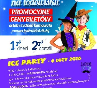 Stalowa Wola: W sobotę zakończenie karnawału na lodzie