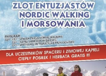 Jarocin: Zimowy zlot entuzjastów nordic walking i morsowania.