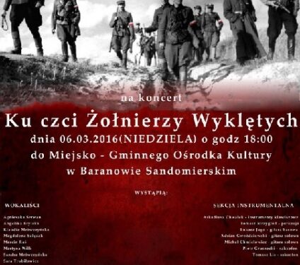 Baranów Sandomierski: Koncert ku czci Żołnierzy Wyklętych