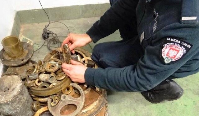 Region: Celnicy przechwycili 364 kg mosiądzu