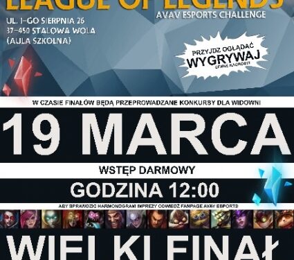 Stalowa Wola: Turniej League of Legends już w sobotę