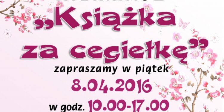 Tarnobrzeg. Kiermasz. Książka za cegiełkę.
