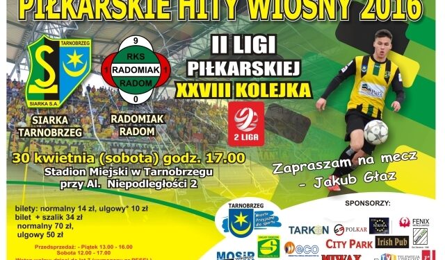 Tarnobrzeg: W sobotę Siarka zagra z Radomiakiem Radom