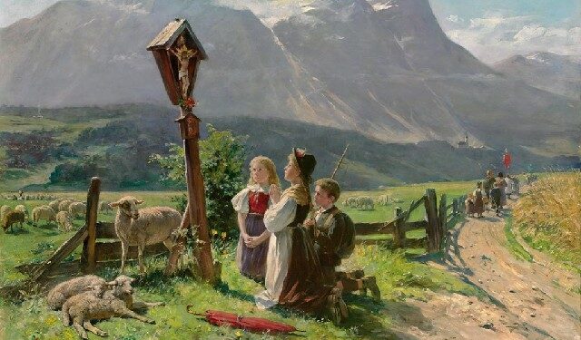 Sandomierz: Nabożeństwa majowe przy kapliczkach.