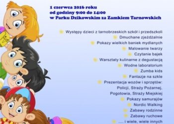 Tarnobrzeg. Miejski Dzień Dziecka w parku.