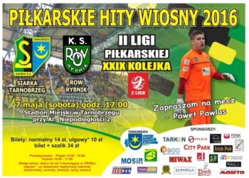 W sobotę Siarka Tarnobrzeg gra z Rybnikiem