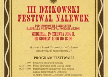 Tarnobrzeg. III Dzikowski Festiwal Nalewek. Niedziela,19 czerwca.