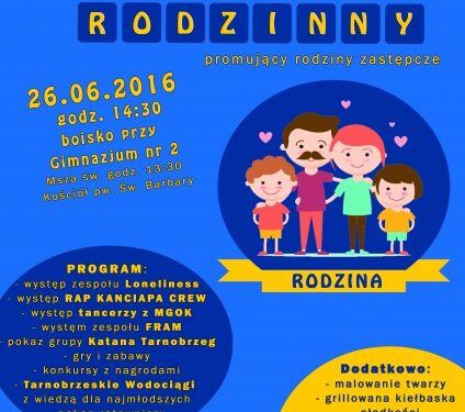 Tarnobrzeg. Piknik promujący rodziny zastępcze.