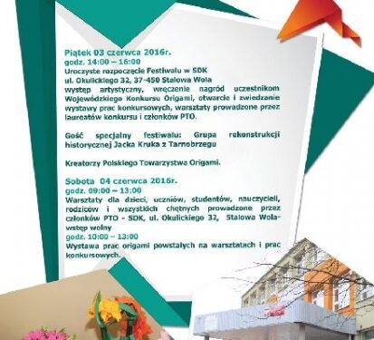 Stalowa Wola: Rusza festiwal origami