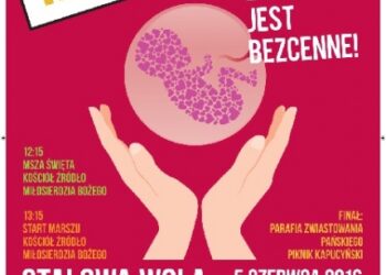 Stalowa Wola: Przez miasto przejdzie Marsz dla Życia i Rodziny.