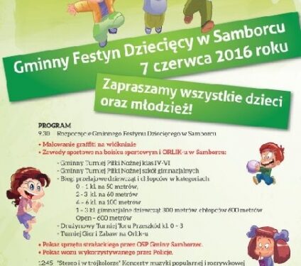 Samborzec: Gminny Festyn Dziecięcy trwa.