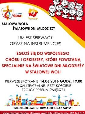Stalowa Wola: Stworzą wspólnie chór i orkiestrę na ŚDM