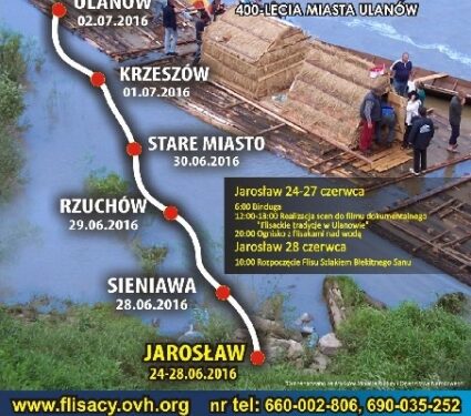 Ulanów, Jarosław: Flisacy na Szlaku Błękitnego Sanu