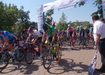 Tarnobrzeg. Wyścig kolarski.