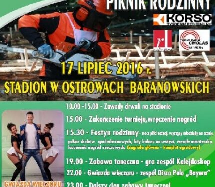 Ostrowy Tuszowskie: Turniej drwali