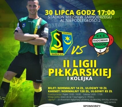 Tarnobrzeg: Pierwszy mecz piłkarzy Siarki w rundzie jesiennej