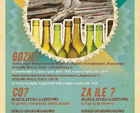 Stalowa Wola: MZK płaci za butelki, słoiki i gazety